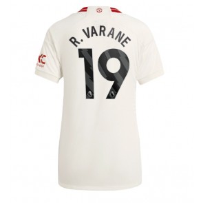 Lacne Ženy Futbalové dres Manchester United Raphael Varane #19 2023-24 Krátky Rukáv - Tretina